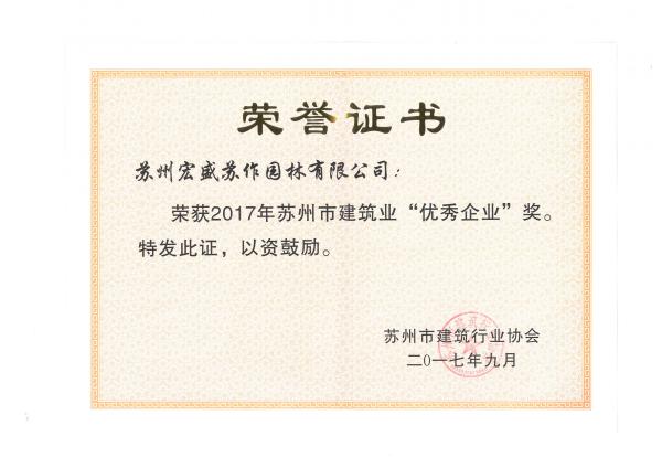 2017年市优企业